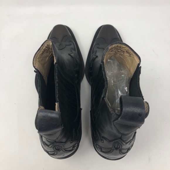 Donato Marrone Black Leather Ankle Boots Men’s 6.5 - Picture 9 of 12